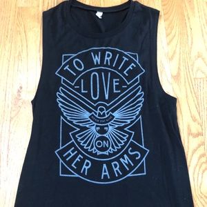 to write love on her arms black tank